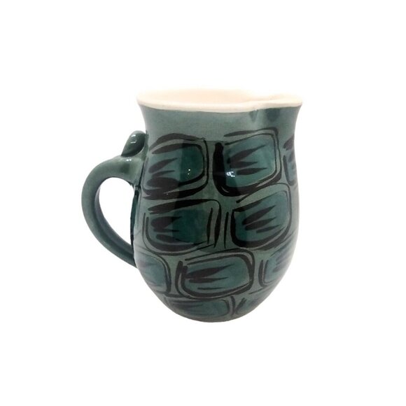 Martha Cook Studio Art Pottery Pitcher Handmade Turtle Shell Vintage Atlanta GA - Picture 4 of 7